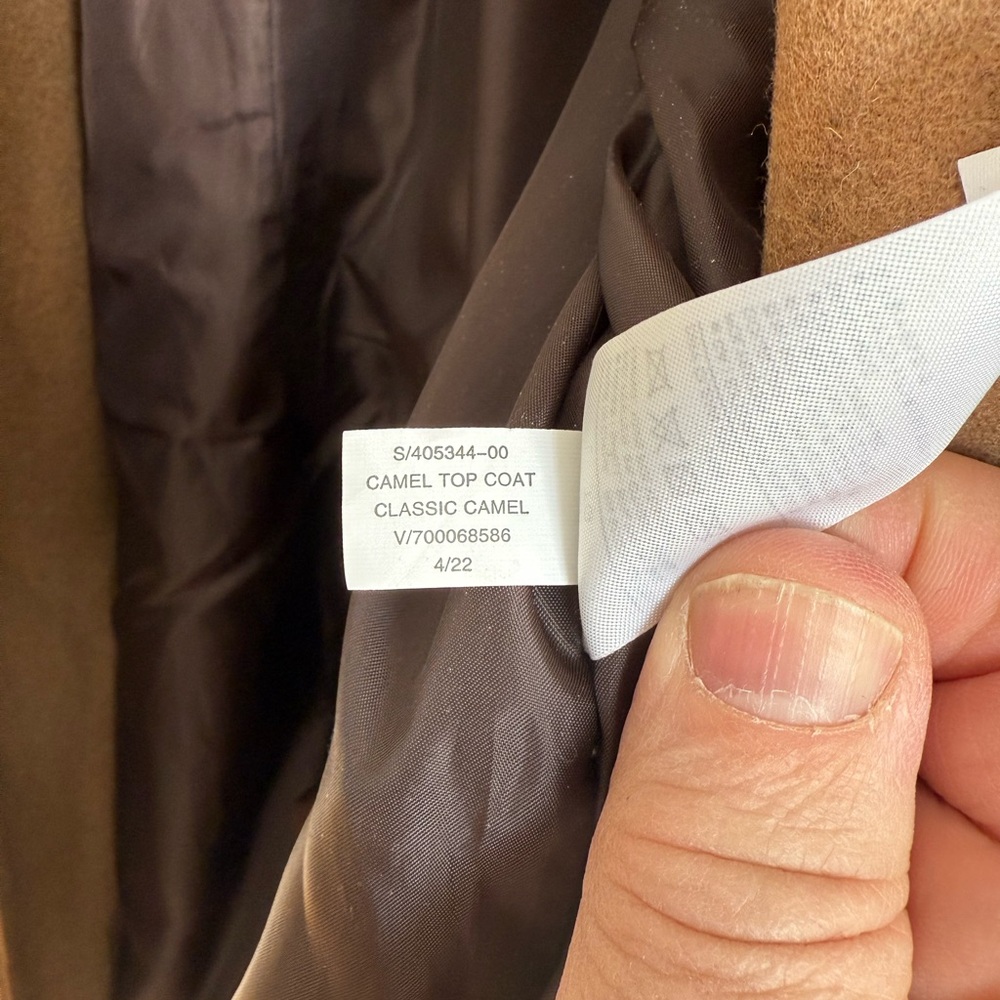 Camel Top Coat Banana Republic Wool blend Coat - Picture 4 of 6